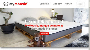 Page d'accueil du site : My Moosie