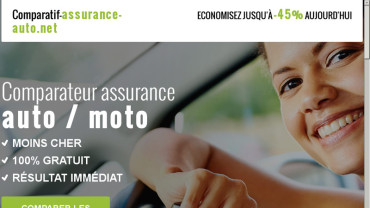 Page d'accueil du site : Comparatif-assurance-auto.net