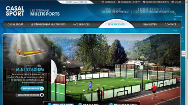 Page d'accueil du site : Terrains multisports