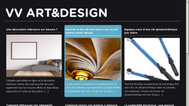 Page d'accueil du site : Art et design