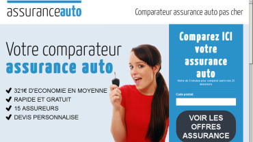 Page d'accueil du site : Assurance Auto