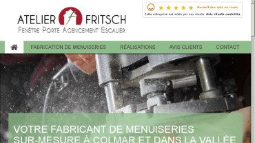 Page d'accueil du site : Menuiserie Fritsch