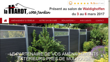 Page d'accueil du site : La Hardt, Côté Jardin