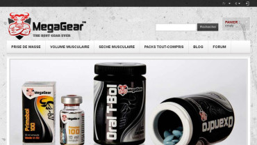 Page d'accueil du site : Mega Gear
