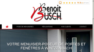 Page d'accueil du site : Menuiserie Busch