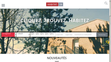 Page d'accueil du site : Habitat 08