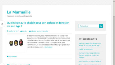 Page d'accueil du site : La Marmaille