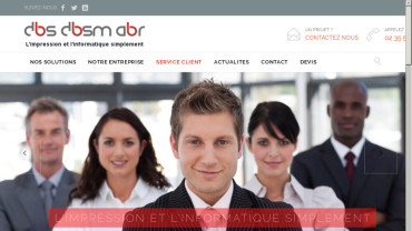 Page d'accueil du site : Groupe DBS-DBSM-ABR
