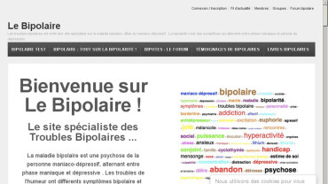 Page d'accueil du site : Le Bipolaire