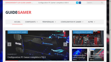 Page d'accueil du site : Guide Gamer
