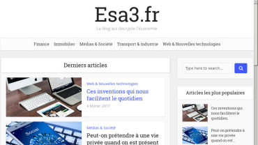 Page d'accueil du site : Esa3