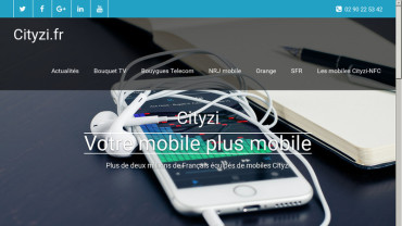 Page d'accueil du site : Cityzi