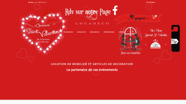 Page d'accueil du site : LocaDeco