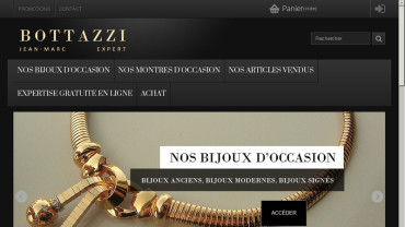 Page d'accueil du site : Bottazzi