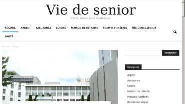 Page d'accueil du site : Vie de Senior