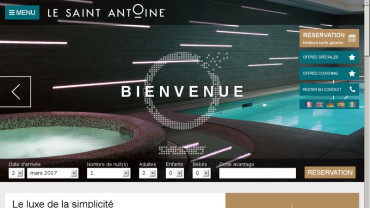 Page d'accueil du site : Le Saint Antoine
