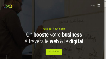 Page d'accueil du site : Flexible Solutions
