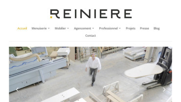 Page d'accueil du site : La Reiniere