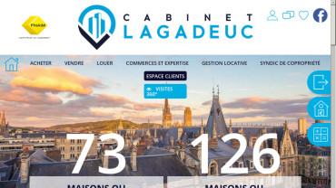 Page d'accueil du site : Cabinet Lagadeuc