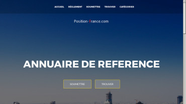 Page d'accueil du site : Position-France