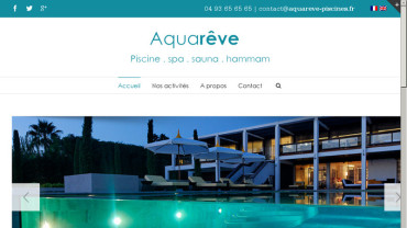 Page d'accueil du site : Aquarêve
