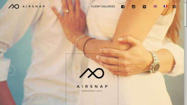 Page d'accueil du site : Airsnap