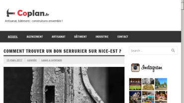 Page d'accueil du site : Coplan.fr
