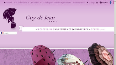 Page d'accueil du site : Guy de Jean