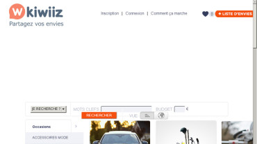 Page d'accueil du site : Kiwiiz