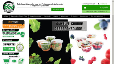 Page d'accueil du site : SML Food Plastic