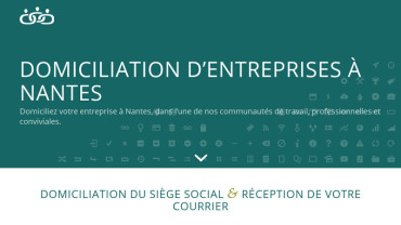 Page d'accueil du site : Domiciliation Nantes