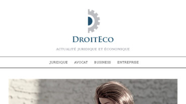 Page d'accueil du site : Droit et éco