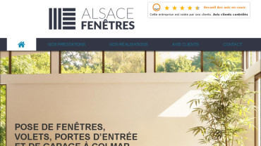 Page d'accueil du site : Alsace Fenêtre