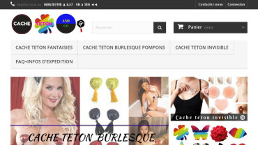 Page d'accueil du site : Cache teton and co