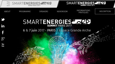 Page d'accueil du site : Smart Energie Summit
