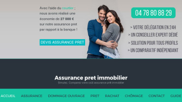 Page d'accueil du site : Assurance prêt pas cher