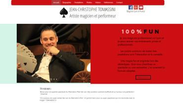 Page d'accueil du site : Jean-Christophe Tomassini 