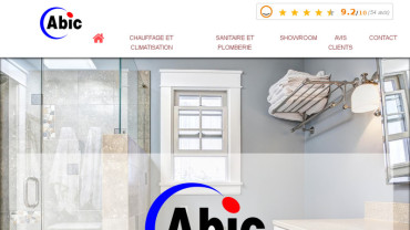 Page d'accueil du site : Abic