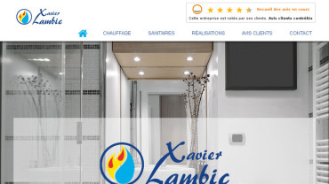 Page d'accueil du site : Xavier Lambic