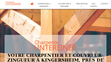Page d'accueil du site : Charpentes Untereiner