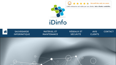 Page d'accueil du site : IDinfo