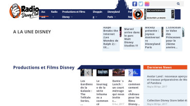 Page d'accueil du site : Radio Disney Club