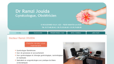 Page d'accueil du site : Docteur Jouida