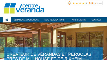 Page d'accueil du site : Centre Véranda