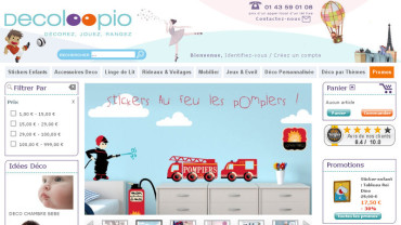 Page d'accueil du site : Decoloopio