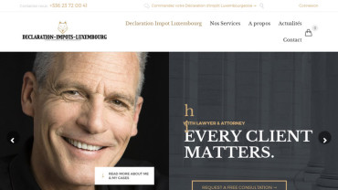 Page d'accueil du site : Déclaration Impôts Luxembourg