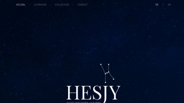 Page d'accueil du site : Hesjy