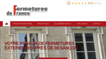 Page d'accueil du site : Fermeture de France