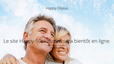 Page d'accueil du site : Happy 50 Plus
