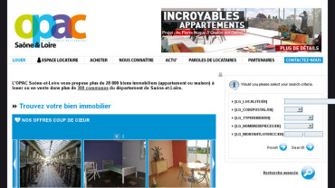 Page d'accueil du site : OPAC Saône-et-Loire